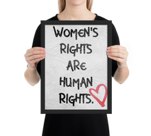 Load image into Gallery viewer, Women's Rights Are Human Rights Framed Poster - Republica Humana