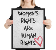 Load image into Gallery viewer, Women's Rights Are Human Rights Framed Poster - Republica Humana