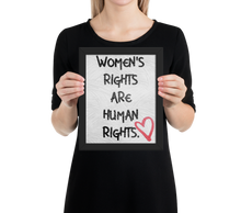 Load image into Gallery viewer, Women's Rights Are Human Rights Framed Poster - Republica Humana