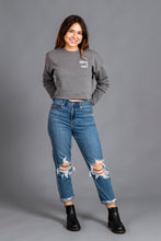 Load image into Gallery viewer, Ministry of Women Embroidered Crop Sweatshirt - Republica Humana
