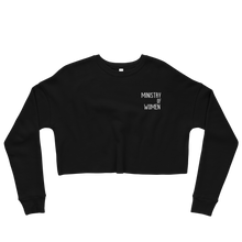 Load image into Gallery viewer, Ministry of Women Embroidered Crop Sweatshirt - Republica Humana