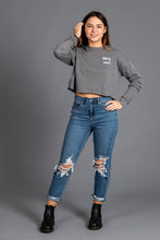 Load image into Gallery viewer, Ministry of Women Embroidered Crop Sweatshirt - Republica Humana