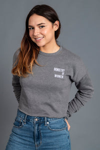 Ministry of Women Embroidered Crop Sweatshirt - Republica Humana