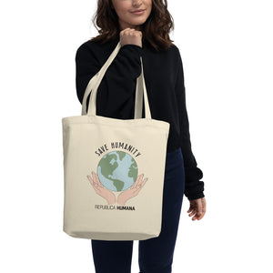 SAVE HUMANITY Earth Friendly Organic Cotton Tote Bag - Republica Humana