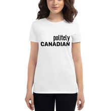 Load image into Gallery viewer, Politely Canadian Women&#39;s Classic T-SHIRT - Republica Humana