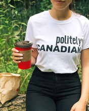 Load image into Gallery viewer, Politely Canadian Women&#39;s Classic T-SHIRT - Republica Humana